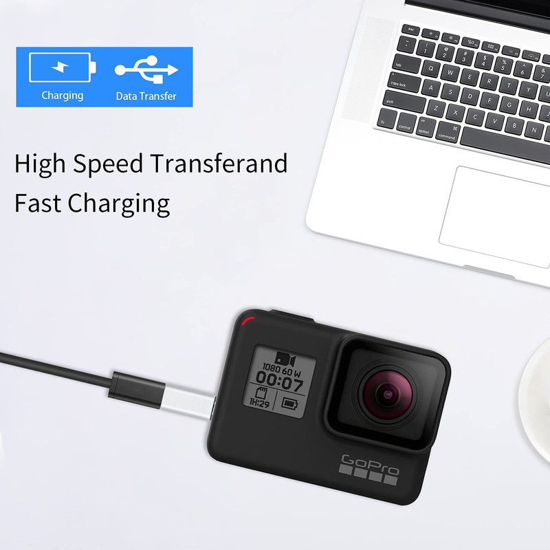 USB C to Mini USB Adapter, Duttek 2 Pack USB