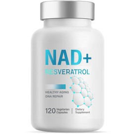 NAD+ Supplement 1000mg, 120 Count High Purity NAD+ for Cellular Vitality & Energy Metabolism