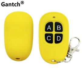Universal Copy Remote Key Smart Home Remote Control Key Fob, 4 Buttons Cloning Wireless Remote Control Key Fob 433mhz for Car Garage Door Gate Skylight