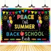 Zliisang 5.9X3.6ft Goodbye Summer Back to School Backdrop Welcome Back