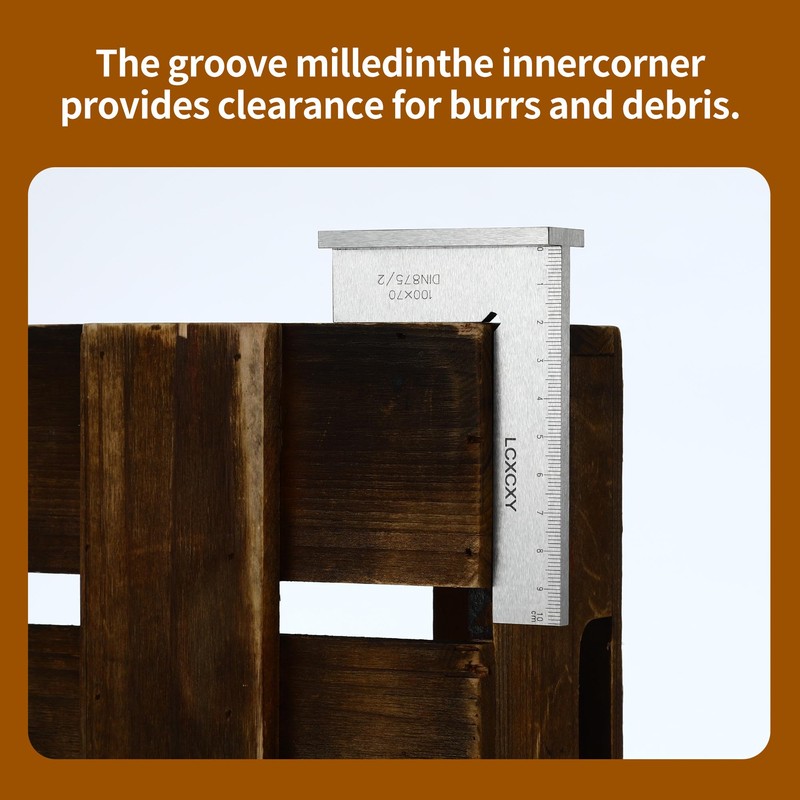 Try Square Metal 100 x 70 mm, Carpenter's Square with