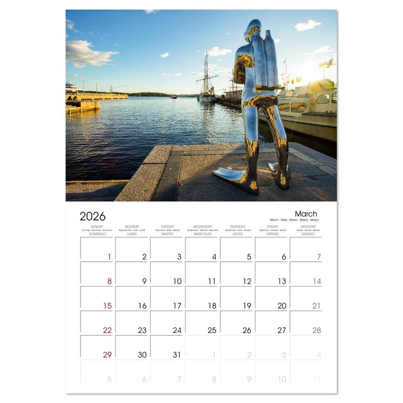 Oslo - the capital of Norway (Monthly Wall Calendar 2026