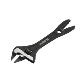 ARES 79008-8-Inch Thin Head Adjustable Alligator Wrench - 1 1/4-Inch Jaw Capacity - Chrome Vanadium Steel Construction - Alligator Head for Pipes and Rounded Off Fasteners