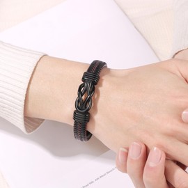 JoycuFF 2025 High School College Graduation Gifts for Him Men Class of 2025 Knot Bracelet