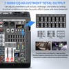TKLBLS Audio Mixer, 6-Channel Professional DJ Mixer with 99-Bit DSP