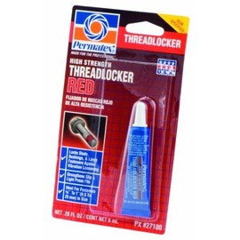 Permatex 27100 .20 Oz Red High Strength Threadlocker