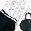 bell la bell Thin Belt [Made in Japan] Black Cowhide