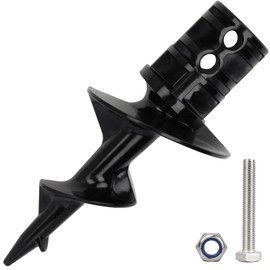 MATINA Dock Pole Auger for Aluminum Dock Pole, Dock Post Auger, Dock Auger for Making Floating Dock Hardware with Stainless Steel Bolts and Nuts for 2" O.D. Tubing Anchor or Dock Post, 1 Pack