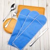Weewooday Silver Storage Bags Anti Tarnish Silverware Sleeves Blue Flatware