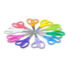 NaturePlay Natural Fit Children's Craft Scissors with 5" Blunt Tip (Pack of 10)