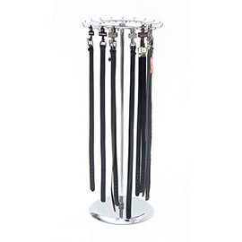 Belt Display Rack Revolving 20 Hook Chrome 52"H