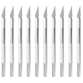 Takelablaze Exacto Knife Craft Knife Kit Stainless Steel Carving Knife Set of 10 Hobby Knife Craft Knife Kit for Pumpkin Carving Art Cutting Stencil DIY Clay Sculpting Tool