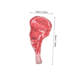 Gatuida 2 Sets Lifelike Simulation Beef Steak Models for Home Decor Realistic Artificial Steak Props for Kitchen Decoration and Photography Display