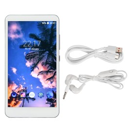 for Android Portable MP4 Player 5.0 Inch Full Touch HD Screen Noise Reduction Support Photo FM Radio Music Player with Bluetooth and WiFi Blue