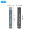 PATIKIL Grey, Dark Grey Oil Pastels, Pack of 24 Soft