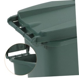 OSALADI 2pcs Mini Desktop Wastebasket Stylish Office Trash Can with Lid Plastic Mini Bin for Home Office for Waste and Small Items Storage