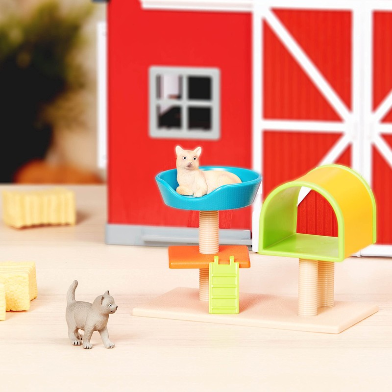 Terra 猫フィギュア キャットタワー・プレイセット キャットハウス ねこのおもちゃ 2体つき 3歳~ 正規品