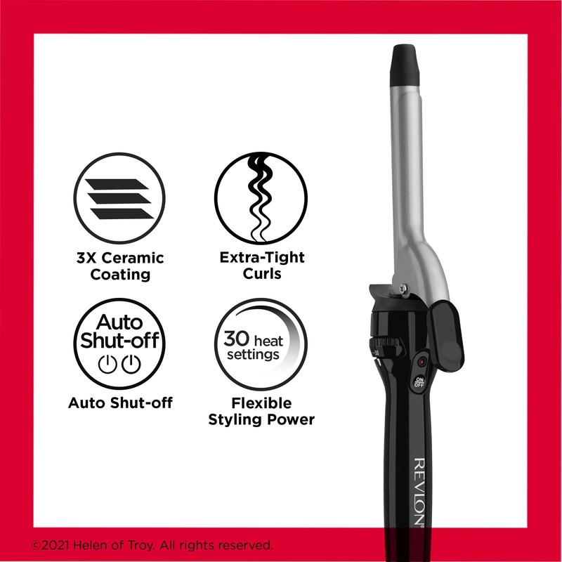 Revlon Perfect Heat Triple Ceramic Curling Iron | for Silky