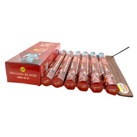 Dragon Blood Incense Sticks and Incense Stick Holder Bundle Insence Insense SreeVani Incense Sticks