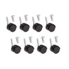Just Accessories Pack of 8 Twin Nylon Wheel Castors Casters,