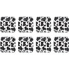Beistle party supplies Cow Print - 9 Inch Square Plates,