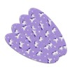 Frolicking Unicorns White Purple Pattern Double-Sided Oval Nail File Emery