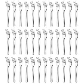 BEWOS 36 Pieces Dinner Forks Set, 8.2-Inch Forks Stainless Steel Silverware, Flatware Forks, Salad Forks, Table Forks, Mirror Polished, Dishwasher Safe, Forks Use for Home, Kitchen or Restaurant