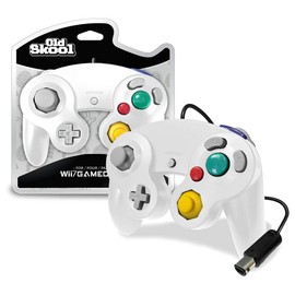 Old Skool Controller Compatible with Gamecube/Wii - White