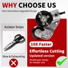 Metal Nibbler Drill Attachment, Heavy Duty Sheet Metal Cutter with