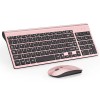 Topmate Ultra Slim Wireless Keyboard and Mouse Combo, Silent Compact