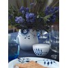 Blue Fluted Mega 3.75 oz. Sugar Bowl