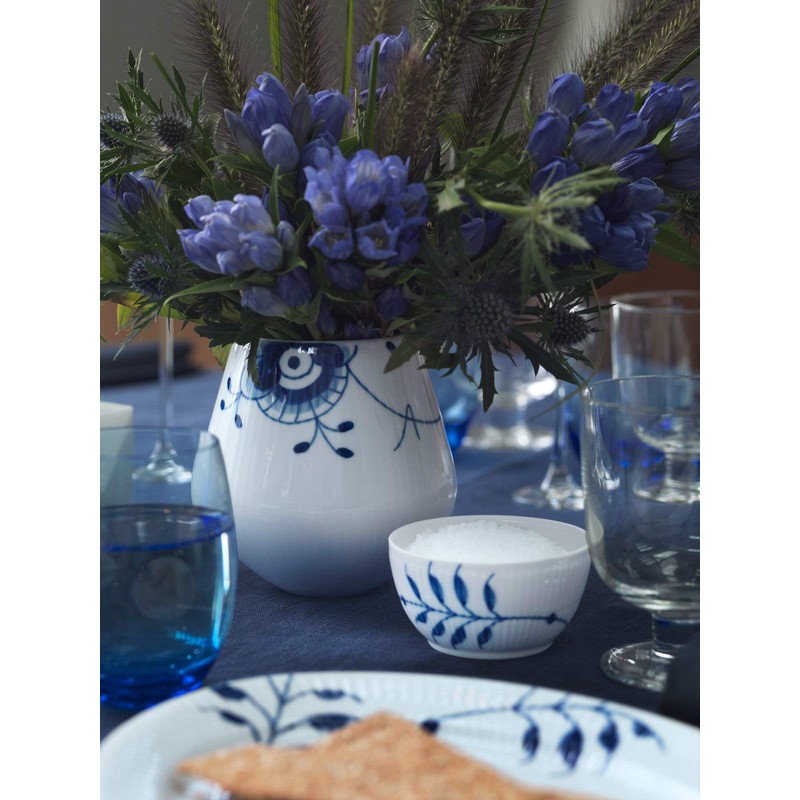 Blue Fluted Mega 3.75 oz. Sugar Bowl