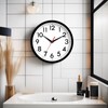 DAXSMY Wall Clock Analog 10 Inch Silent Non Ticking Battery