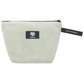 Small Toiletry Bag Made of Black Corduroy - Handmade in Germany for Travel & Everyday Use, mint, Toiletry bag