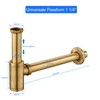 KEOKBON Universal Siphon, Siphon for Sink and Washbasin, Keymark Brass