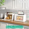 kiplant Bread Box for Kitchen Counter, Large Bamboo Bread Storage