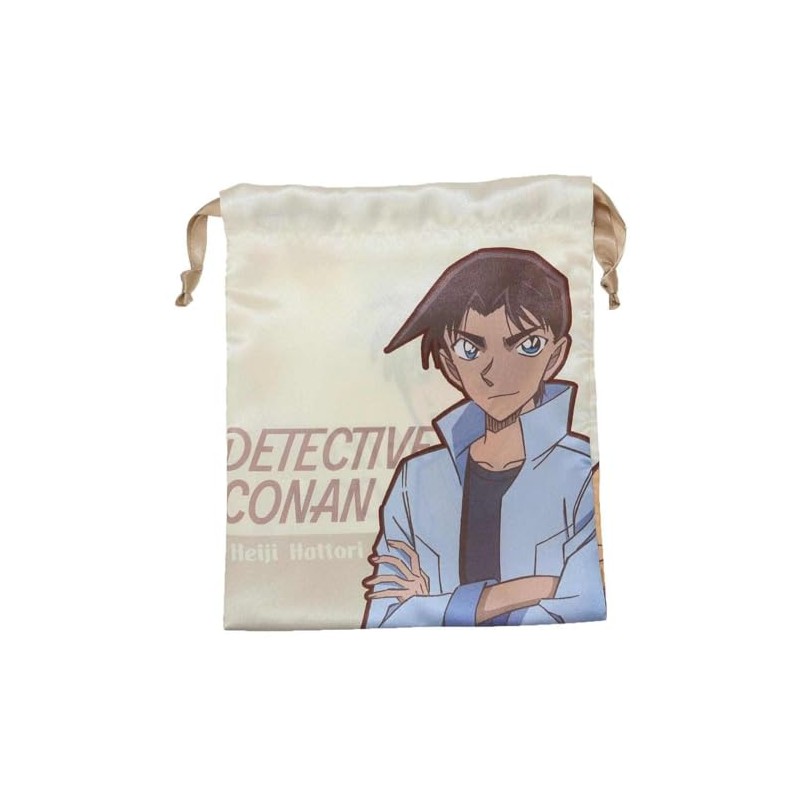 Detective Conan Drawstring Bag Ribbon Drawstring / Heiji & Kazuyo