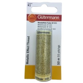 Gutermann Sewing Thread Metallic Effect with 331 Inches SB, No. 24 Black