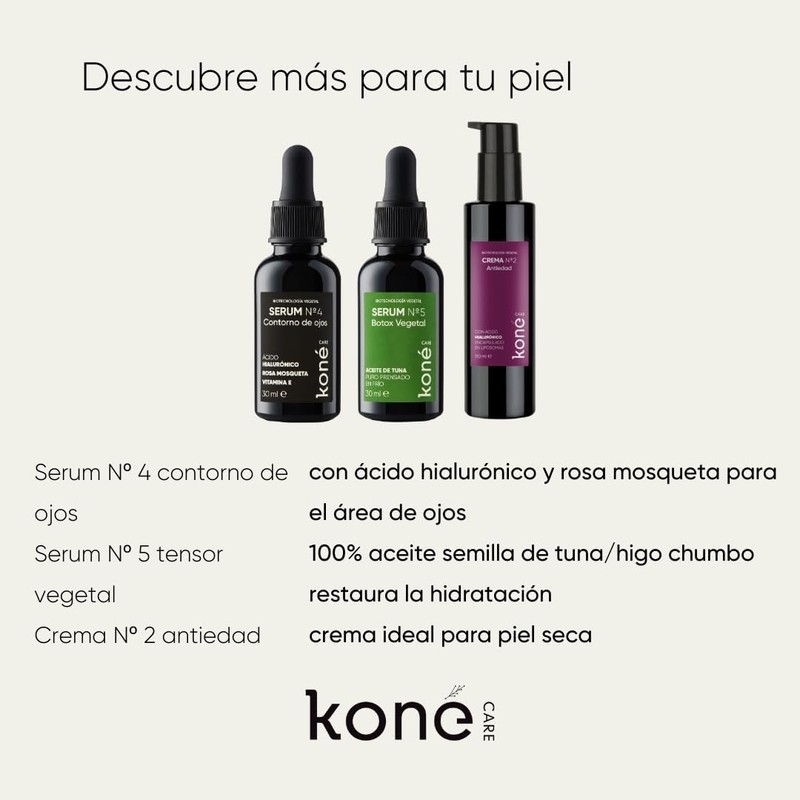 Serum antiedad orgánico vegano KONE CARE Nº 2 – Hidratación