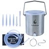 TopQuaFocus TopQuaFocus Stainless Steel Enema Bucket Kit - 2 Qt,