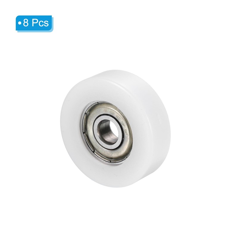 PATIKIL Nylon Pulley Wheel 8x36x10mm, 8 Pack 608zz Bearing Sliding