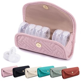 BAGSFY Pastillero Semanal Para 2 Tomas Al Día En Un Bonito Pastillero De Tela, Pastillero Para Medicamentos, Pastillero Am Pm Para 7 Días, Pastillero Portátil De Viaje Para Medicamentos, Vitaminas, Ac