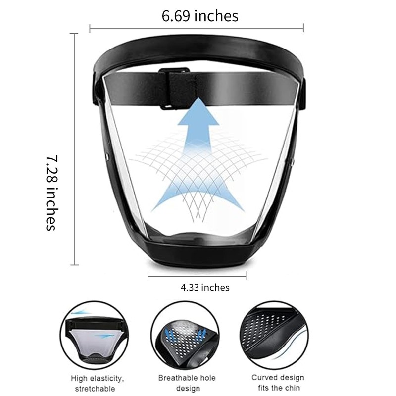 ascavs Face Shield for Weed Whacking,Anti-fog Protective Full Face Mask,Full