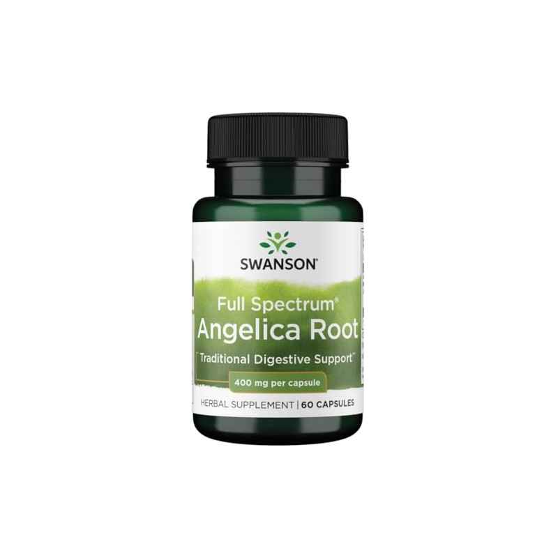 Swanson Full Spectrum Angelica Root 400 Milligrams 60 Capsules