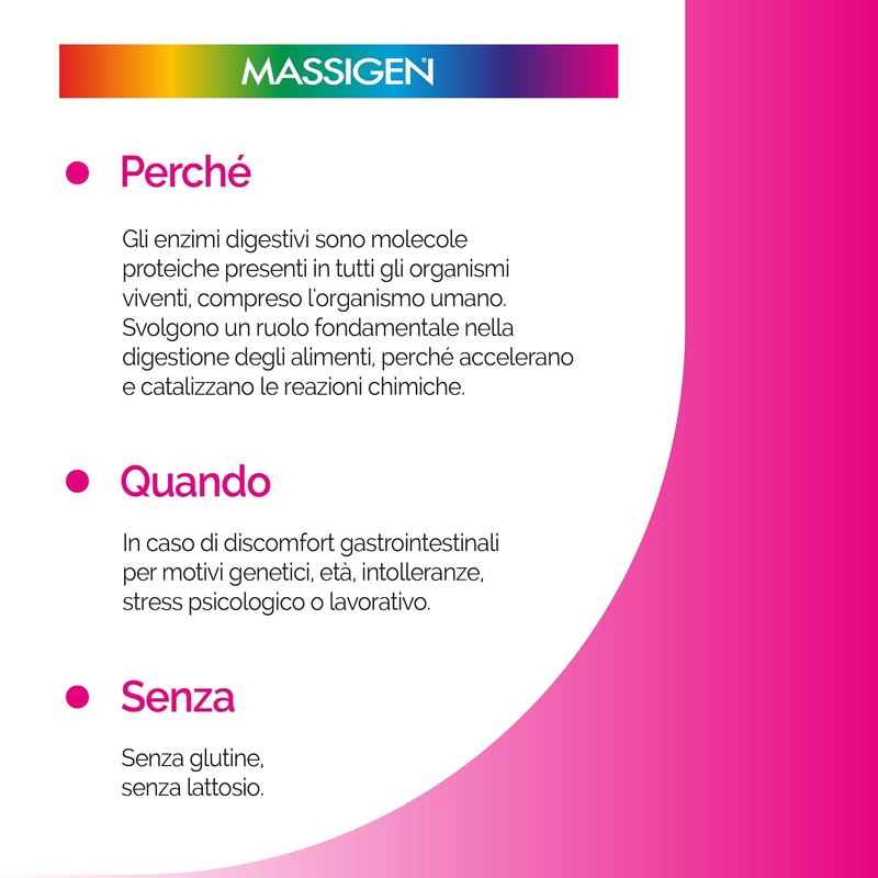 Massigen - Gonfiore, 2 Confezioni da 20 Capsule,Integratore Con Estratto