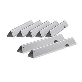 WEMEIKIT 66033 & 66797 Flavorizer Bars 17-Inch Replacement for Weber Genesis II E-410 E-415 S-435, Genesis II/LX 400 Series (2017 and Newer) Grill Parts, Stainless Steel Flavor Bars, Pack of 7