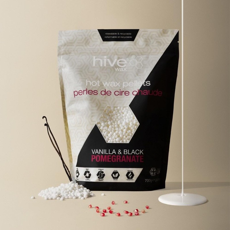 Hive Hot Wax Pellets Vanilla & Black Pomegranate 700g