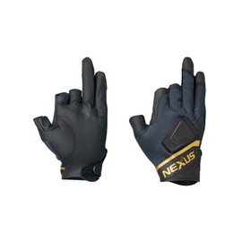 SHIMANO Nexus GL-112V Windproof Magnetic Gloves, 3 Cuts, Black, M
