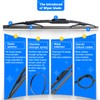 RAINTOK Windshield Wiper Blades Replacement for 2006 2007 2008 2009