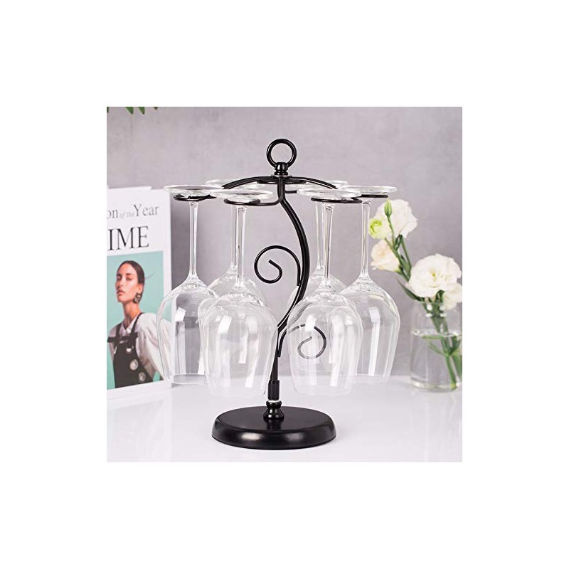 Countertop Wine Glass Holder - Freestanding Tabletop Stemware Storage Rack